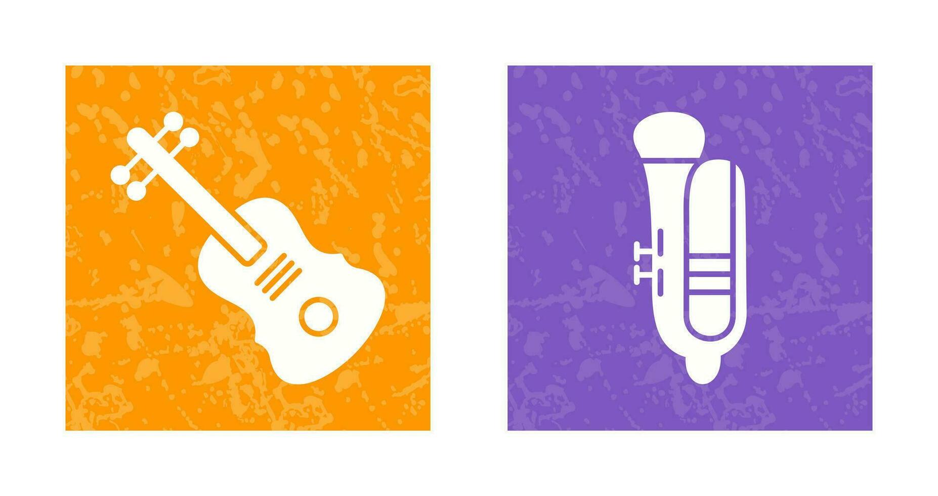 Violin and Tuba Icon vector