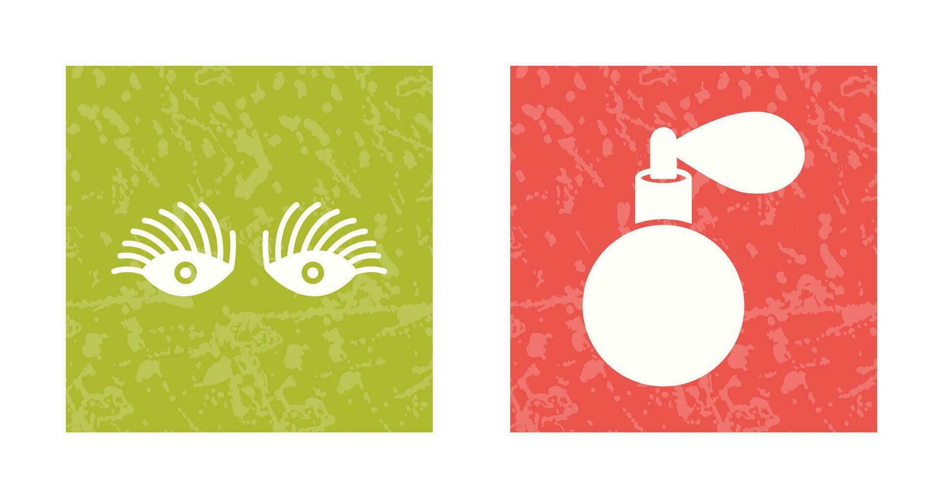 Longlashes and perfume Icon vector