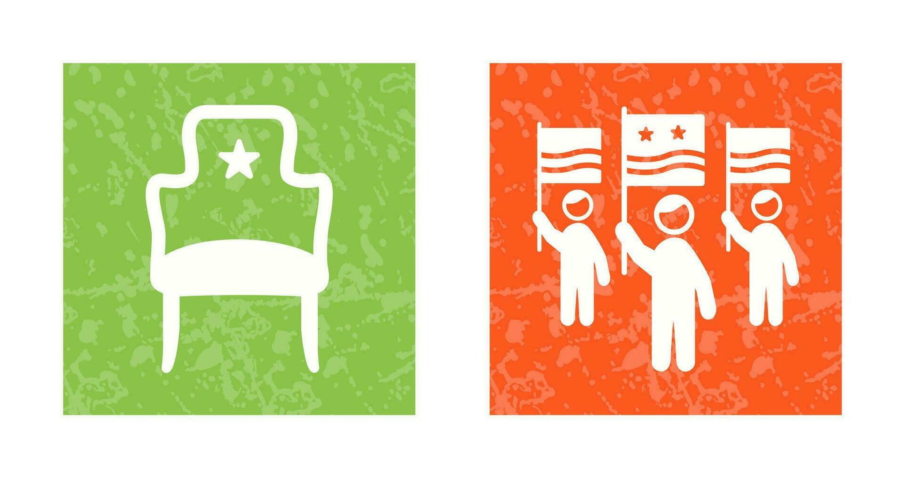 asiento y Campaña icono vector