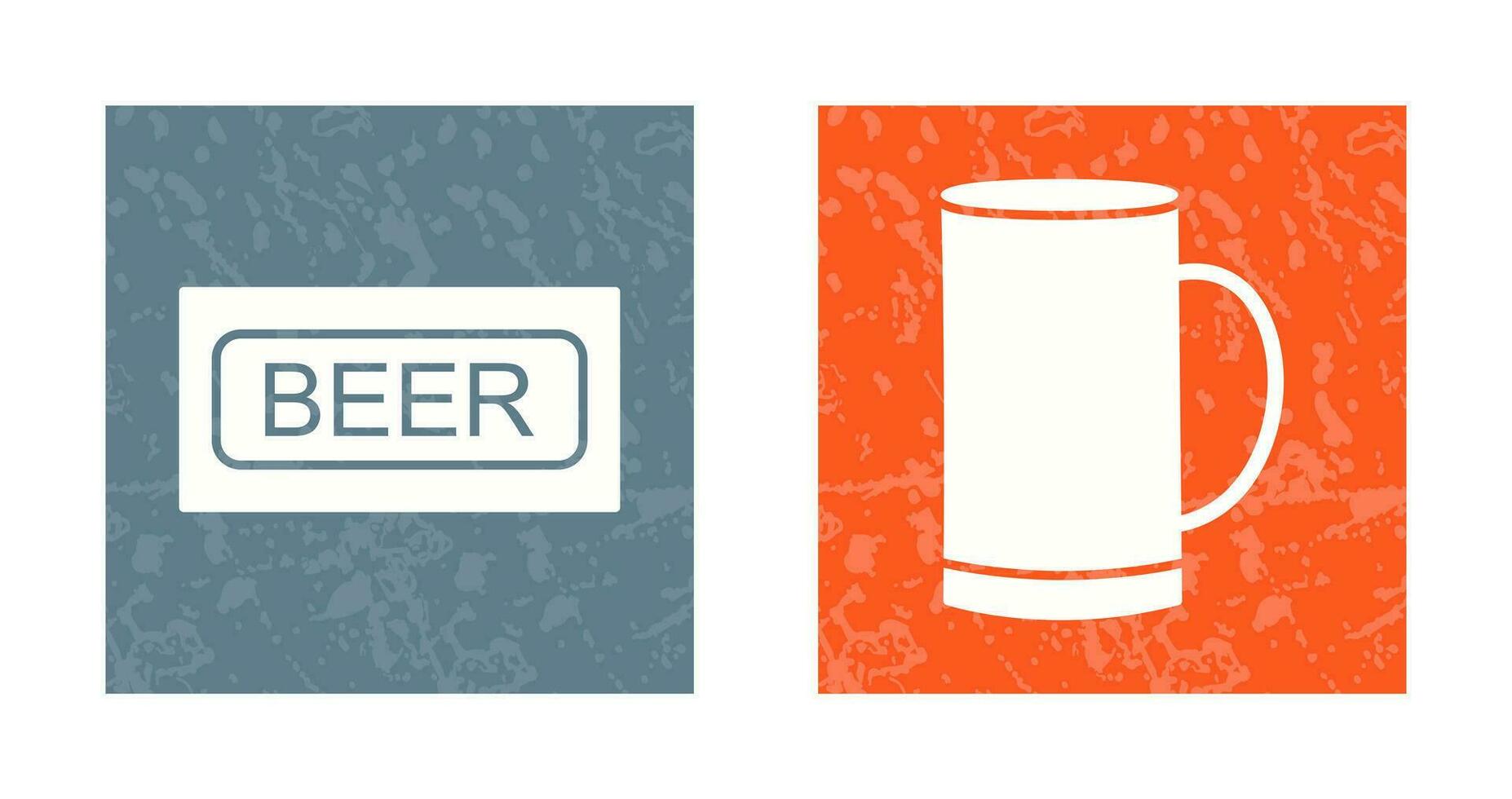 Beer Sign and Beer Mug Icon vector