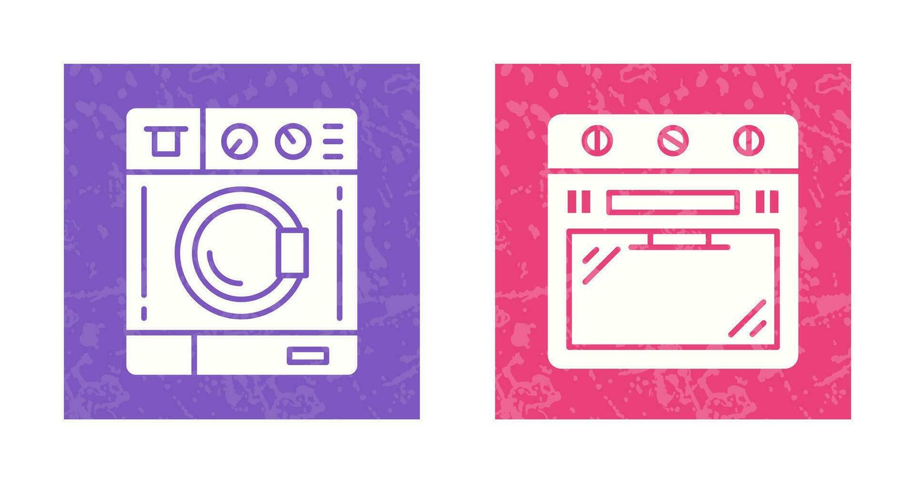 Washing Machine and Stove Icon vector