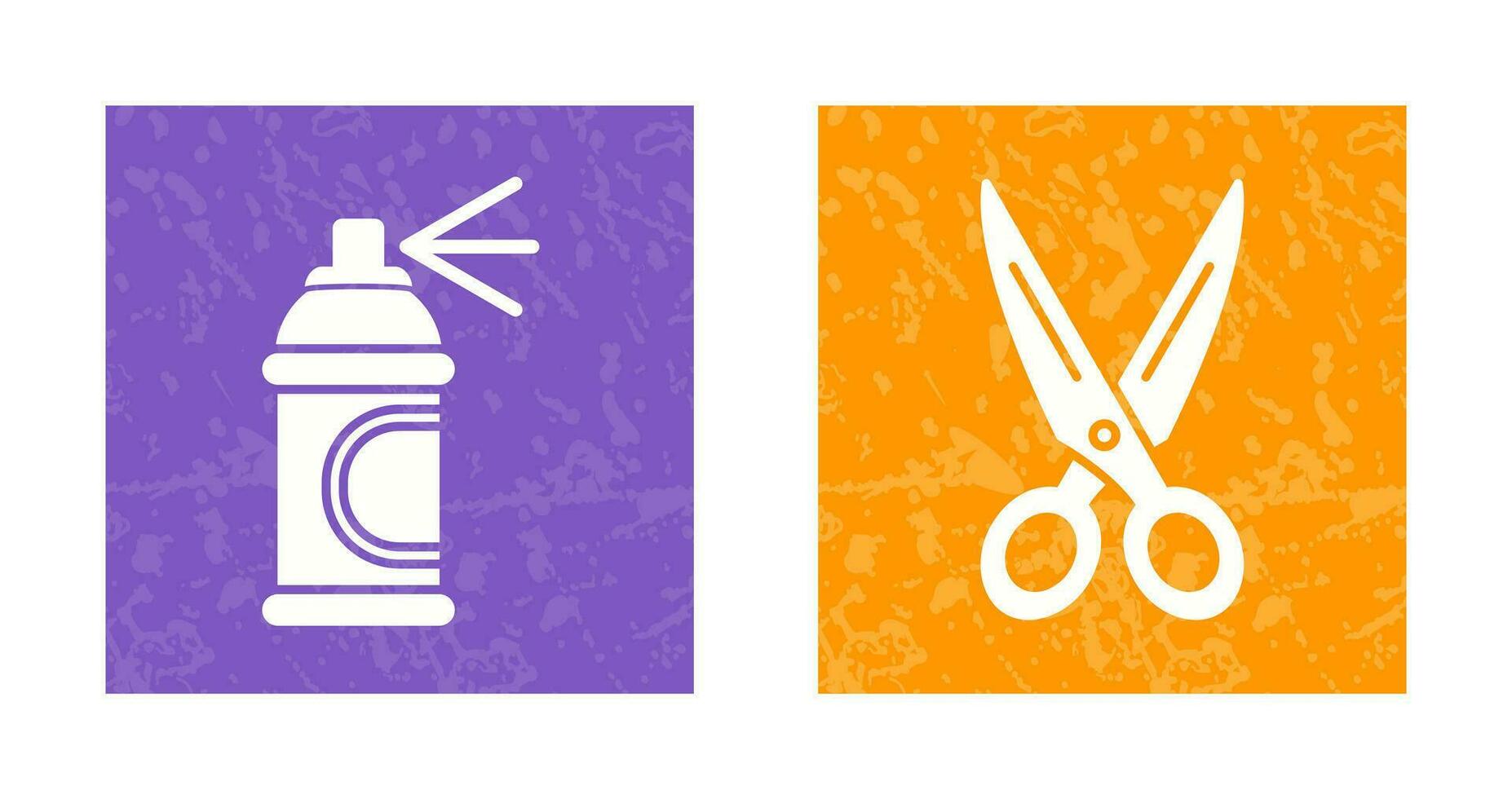 Spray and Scissors  Icon vector