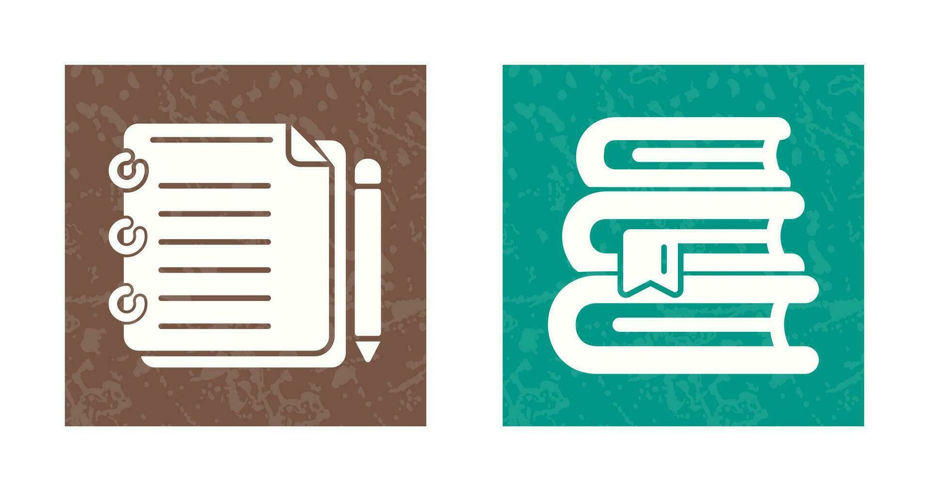 escribir y libros icono vector