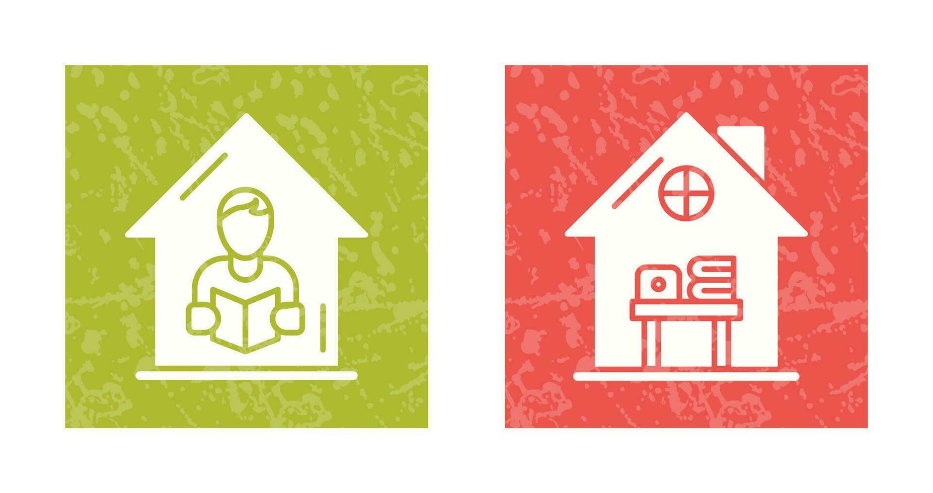 Home Learning and Home Work Place Icon vector