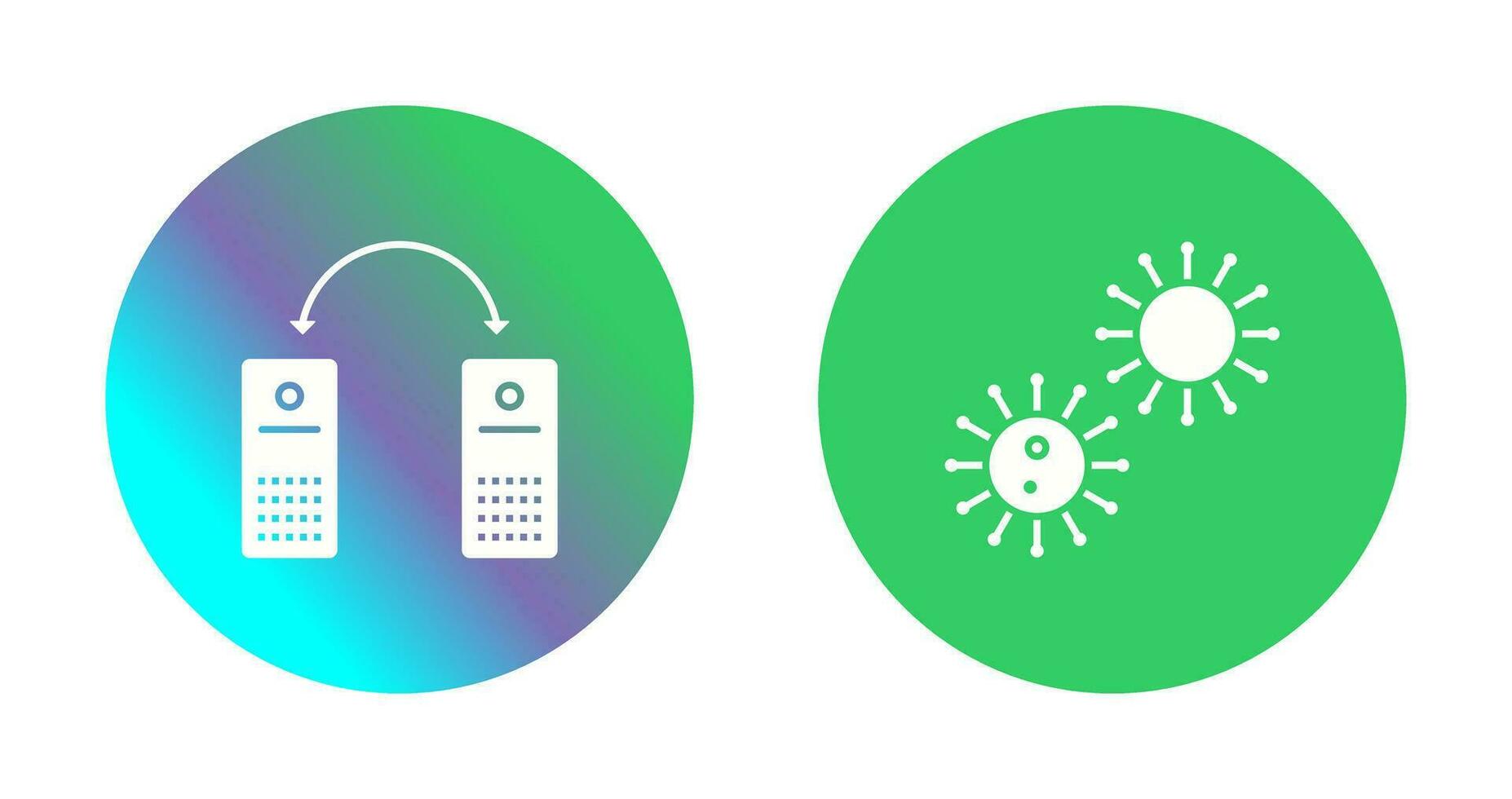 virus and network files  Icon vector