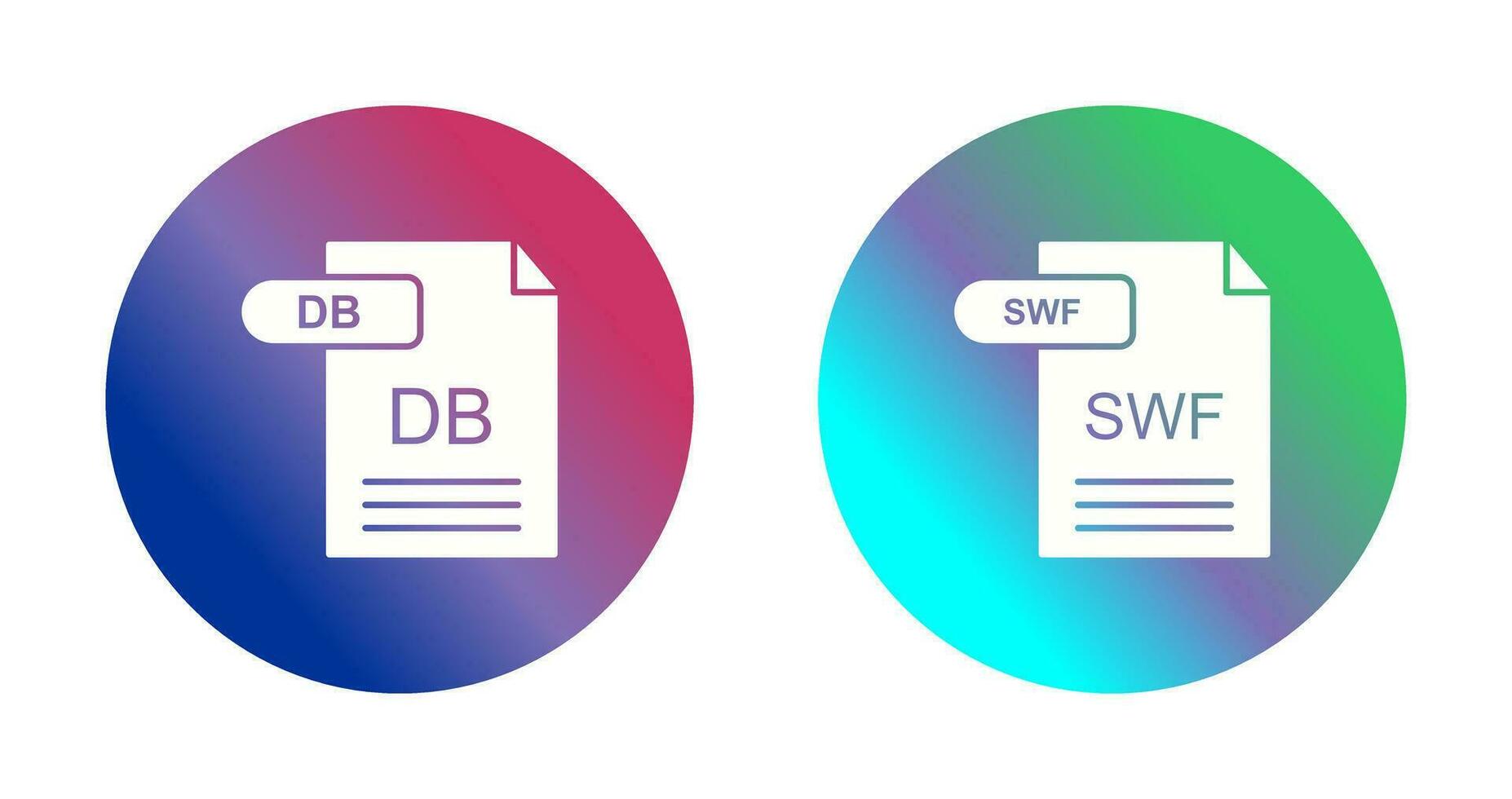 db y swf icono vector