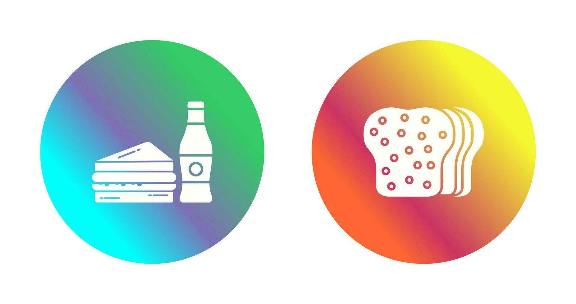 Junk Food and Bread Icon vector