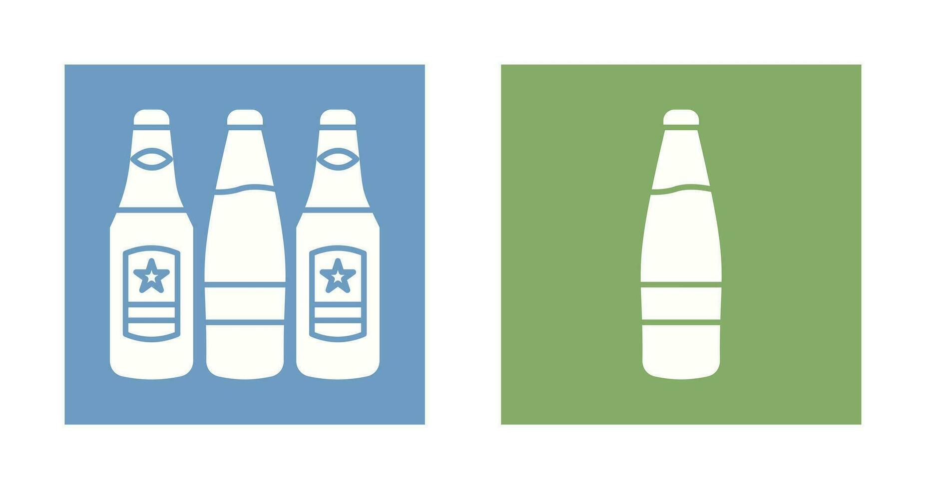 Beer Bottles and alcohol Icon vector