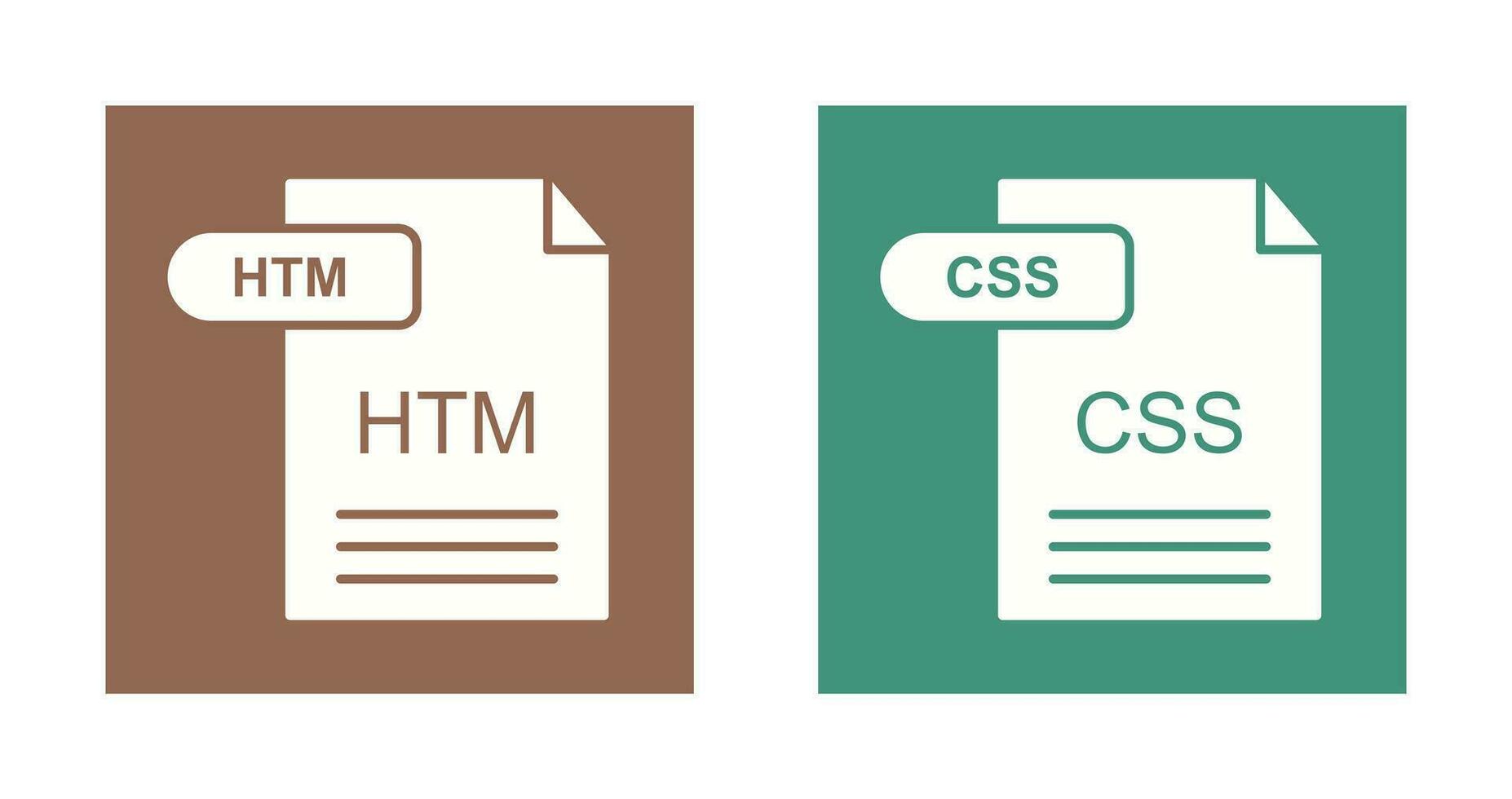 HTM and CSS Icon 32781704 Vector Art at Vecteezy