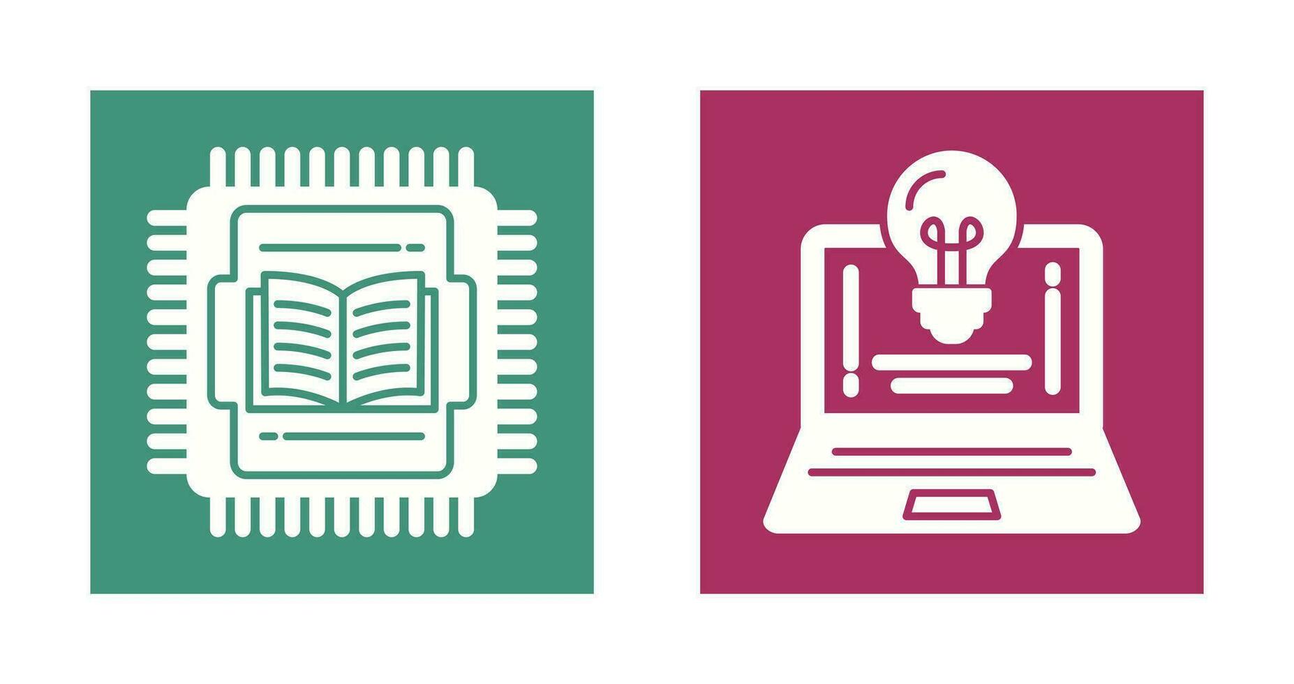 Cpu and Lamp Icon vector