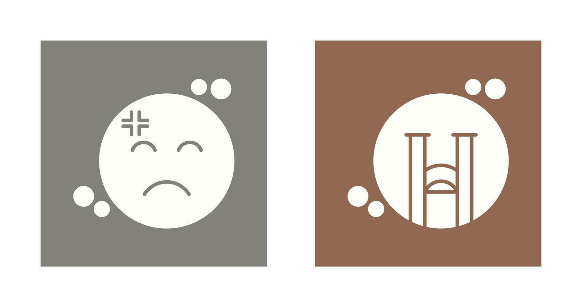 Dissapointment and Crying Icon vector