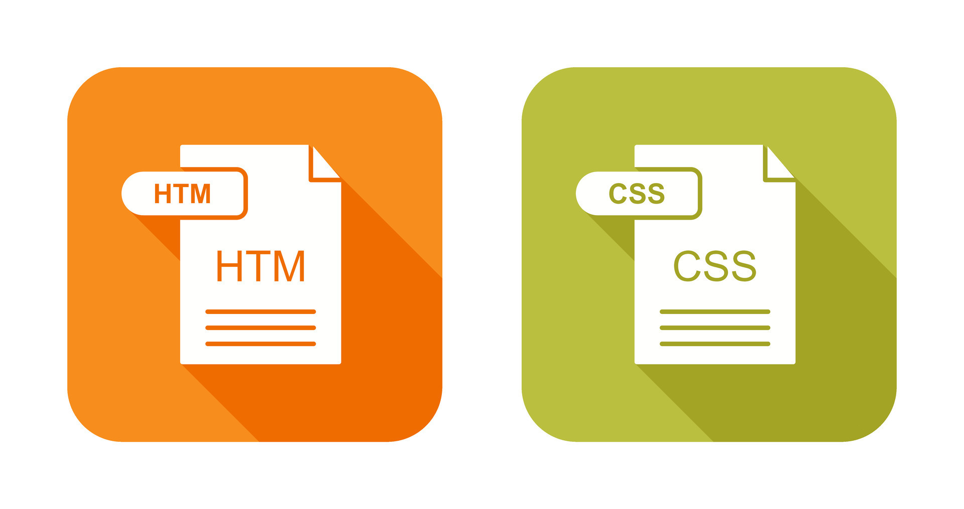 HTM and CSS Icon 32781879 Vector Art at Vecteezy