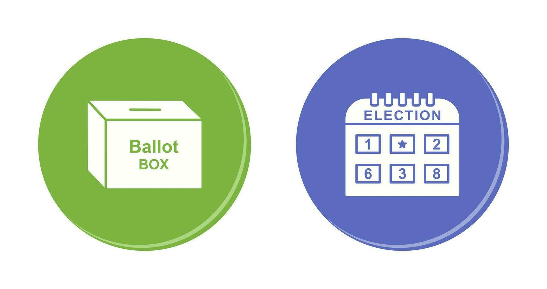 Ballot Box and Election day Icon vector