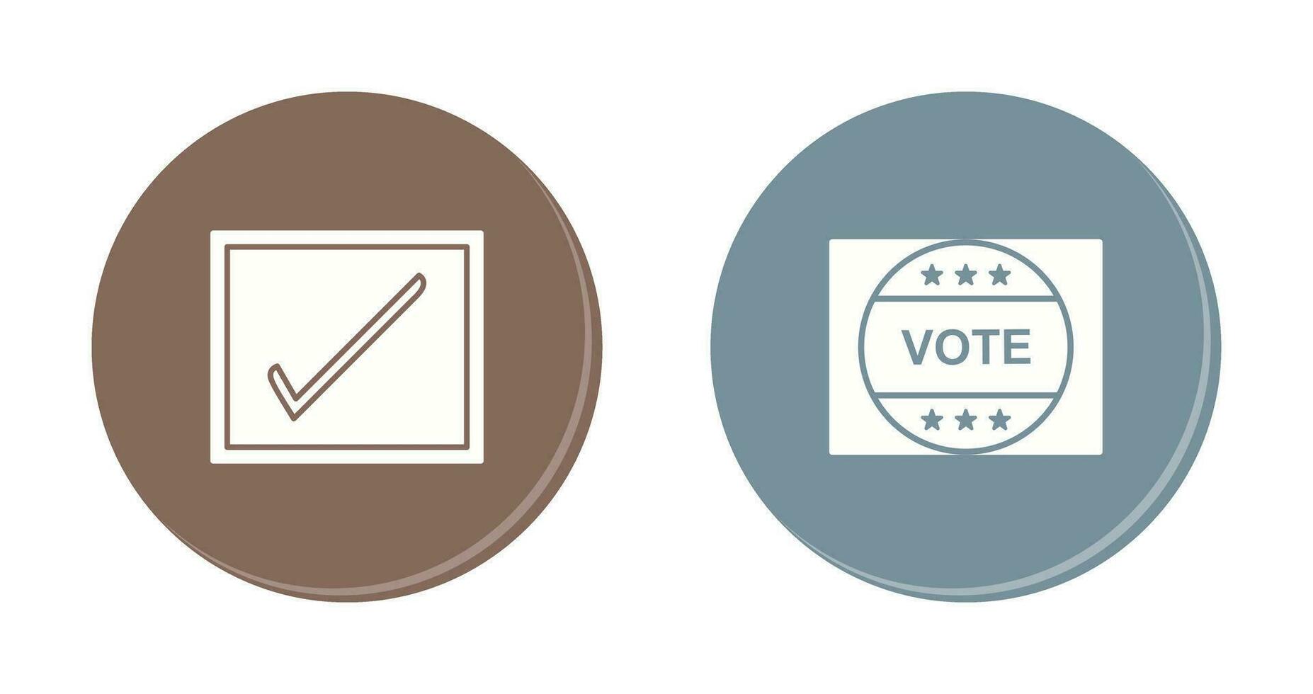Checkbox and Vote Sticker Icon vector