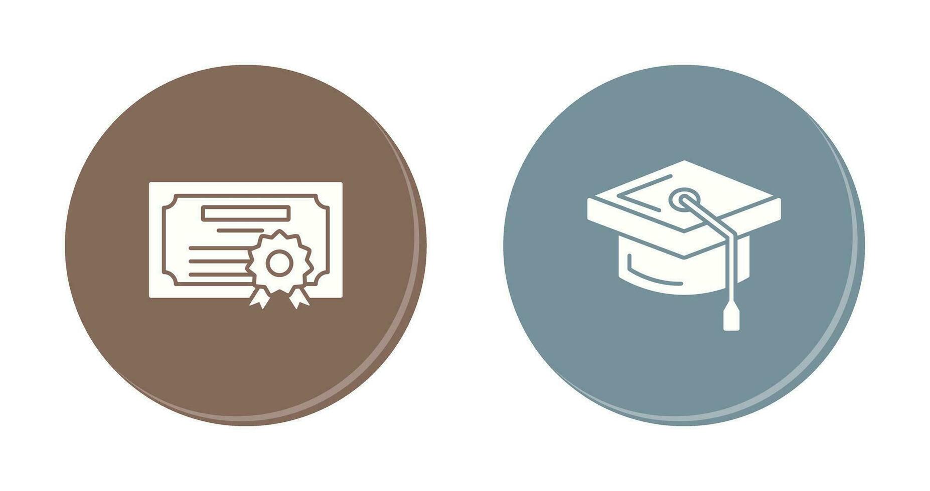 Diploma and Cap Icon vector