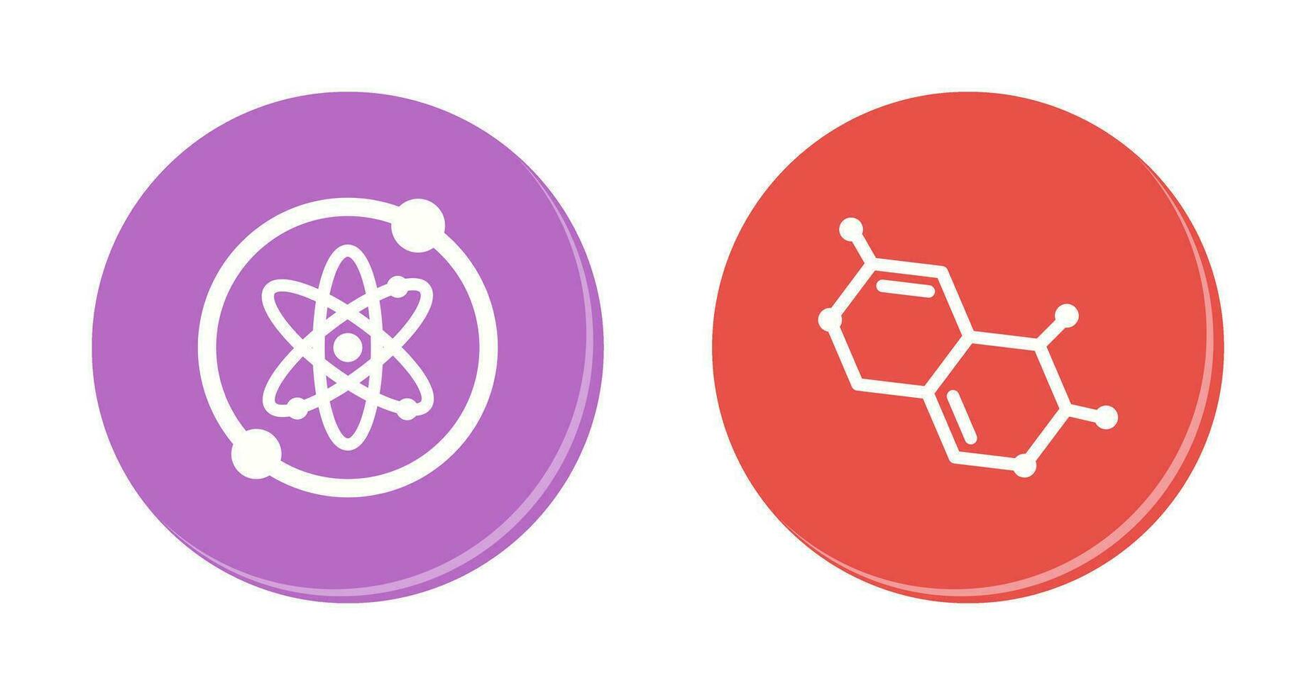 Proton and Molecule Icon vector