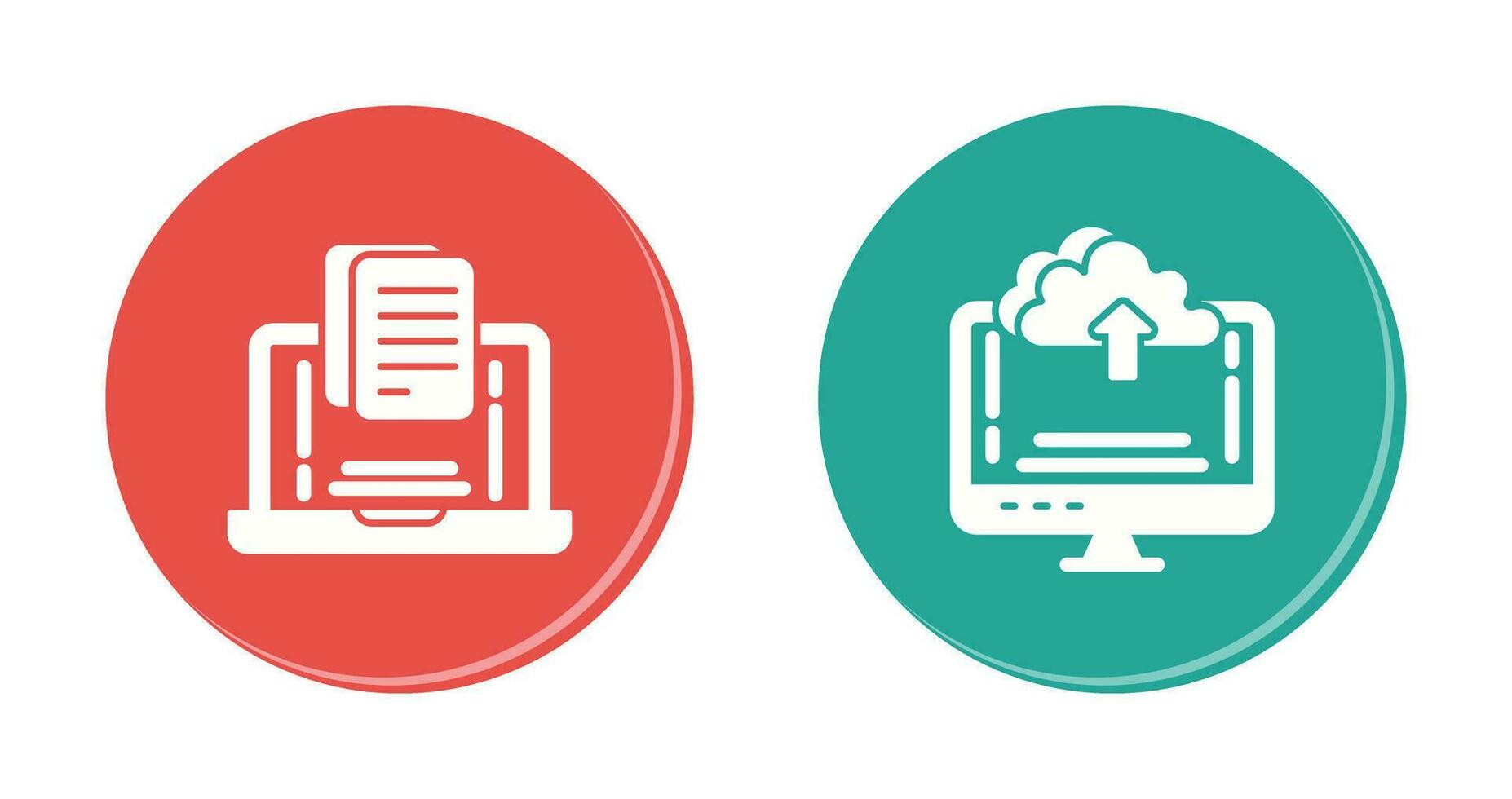 Document and Upload Icon vector