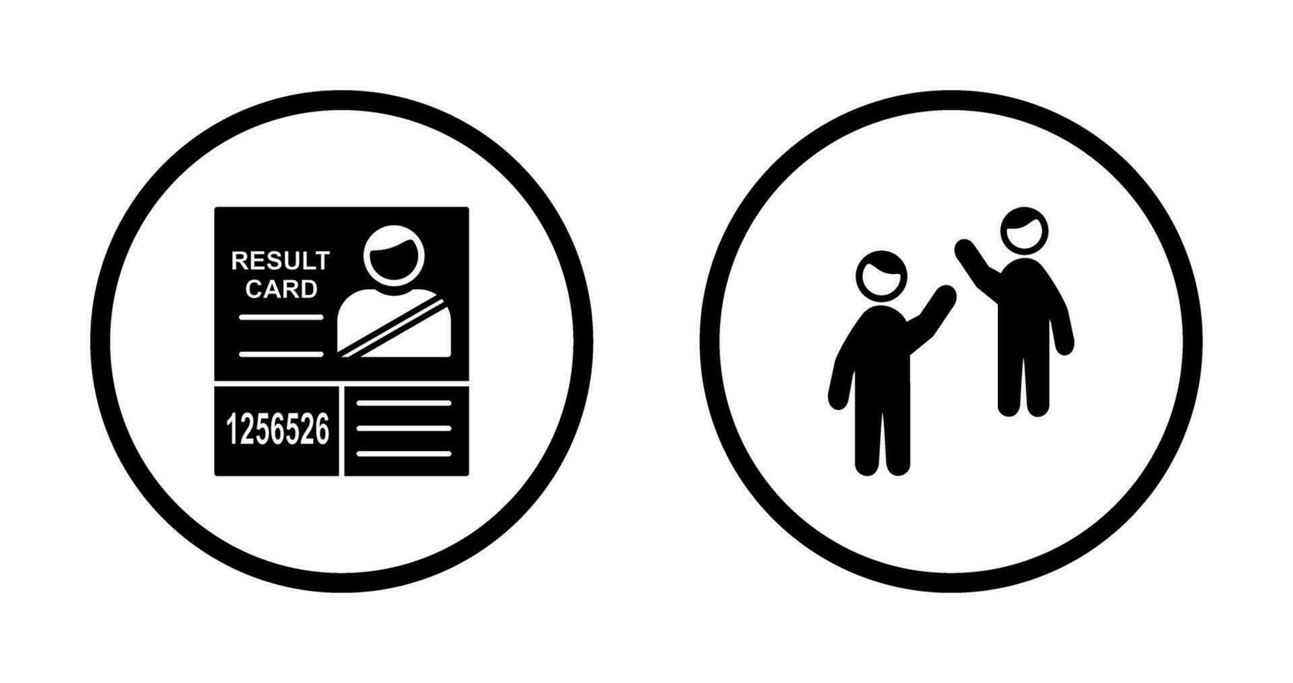 Candidate Results and Waing to people Icon vector