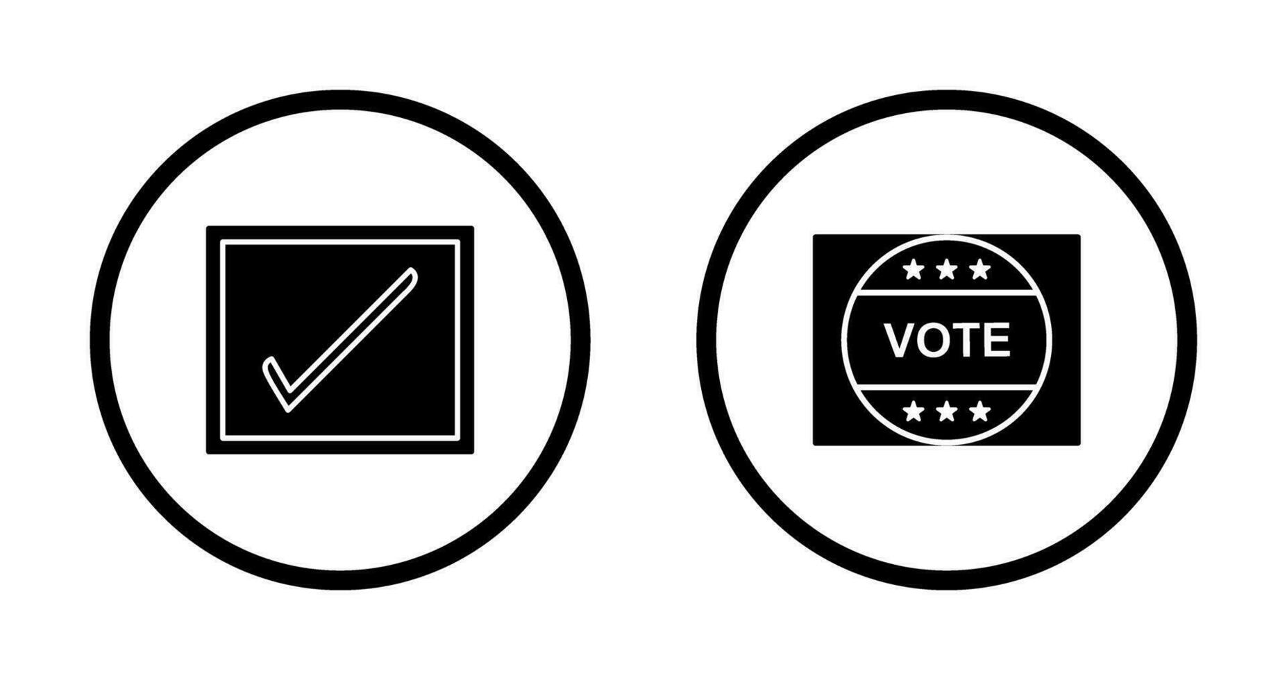 Checkbox and Vote Sticker Icon vector