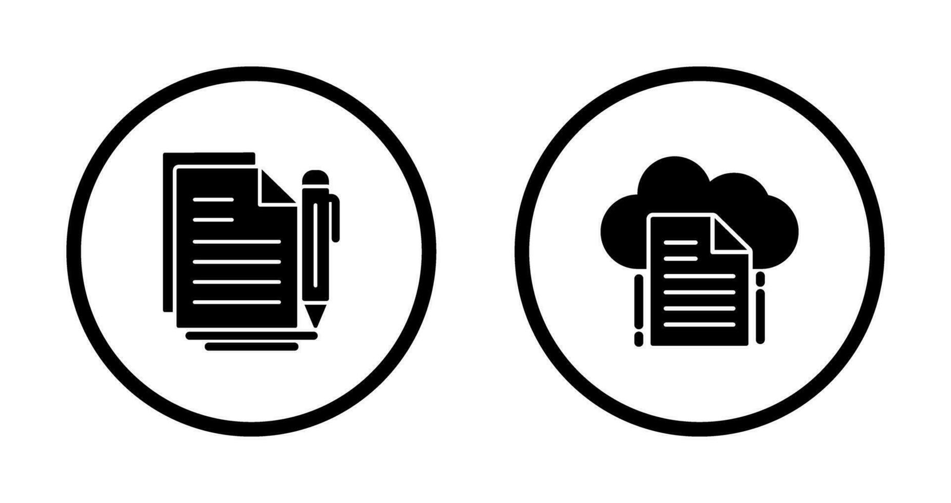 Document and File Icon vector