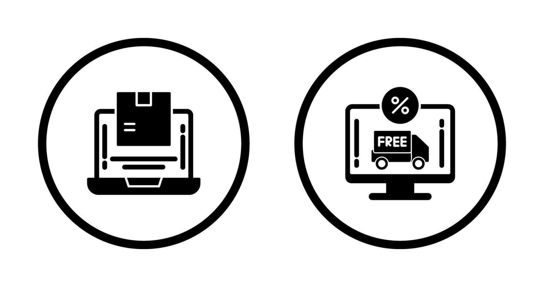 Delivery and Discount Icon vector