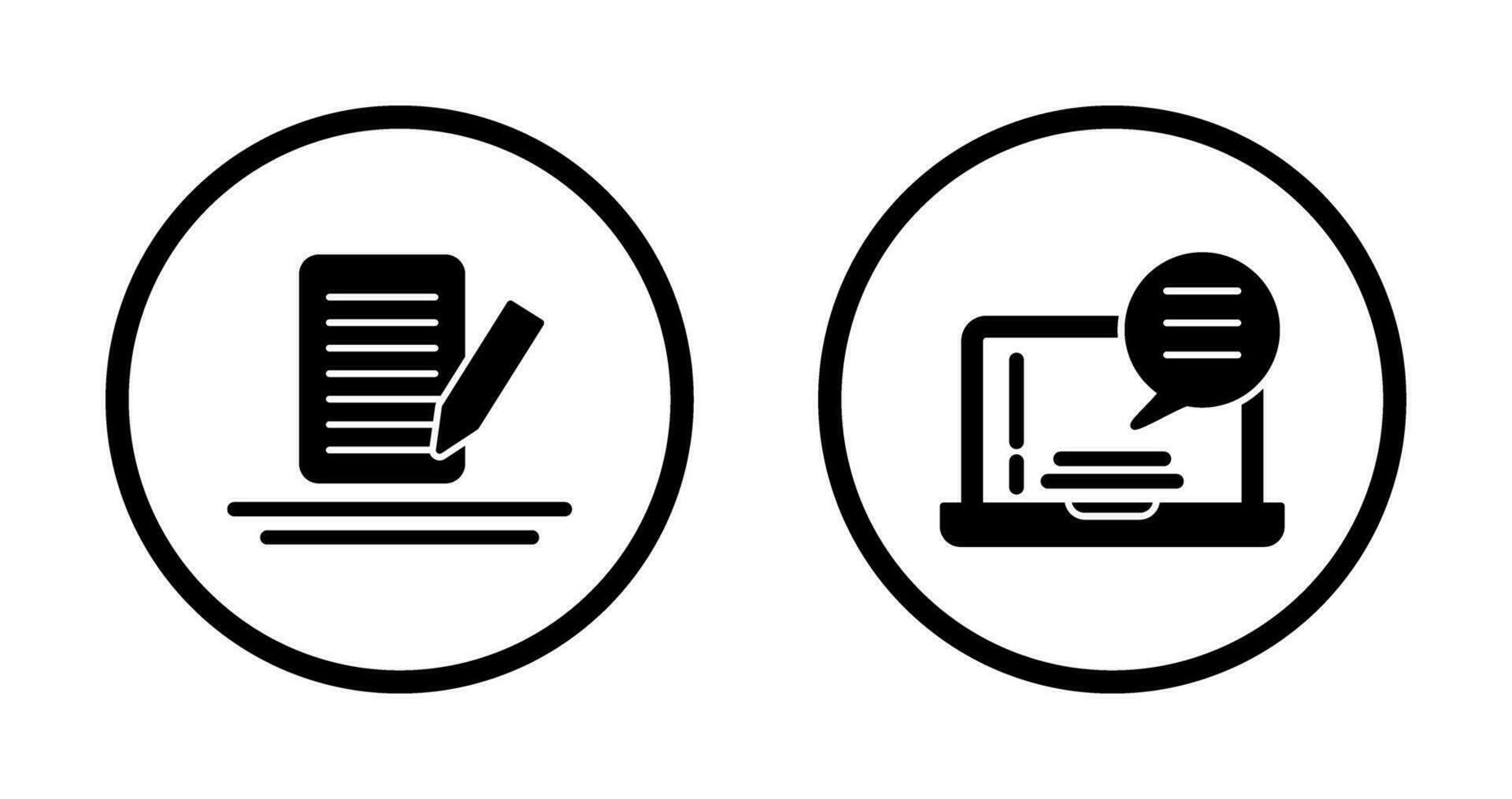 Edit and Chat Icon vector