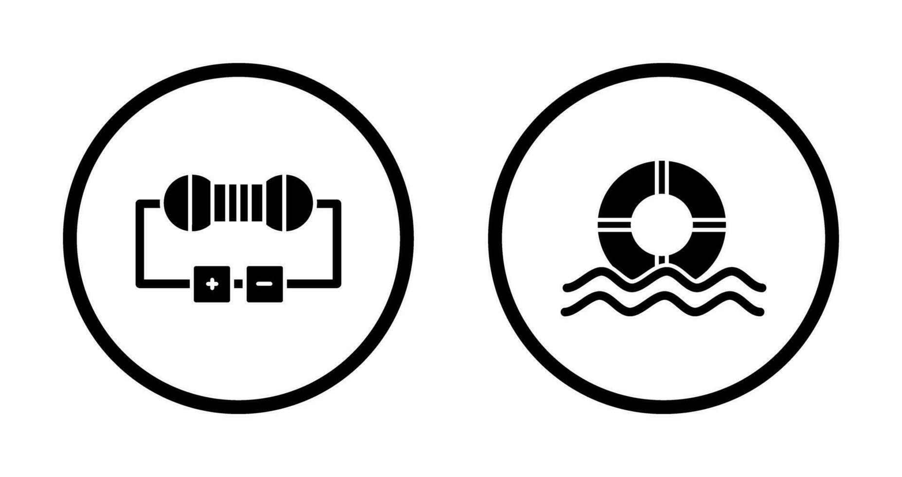 Resistor and  Float Icon vector