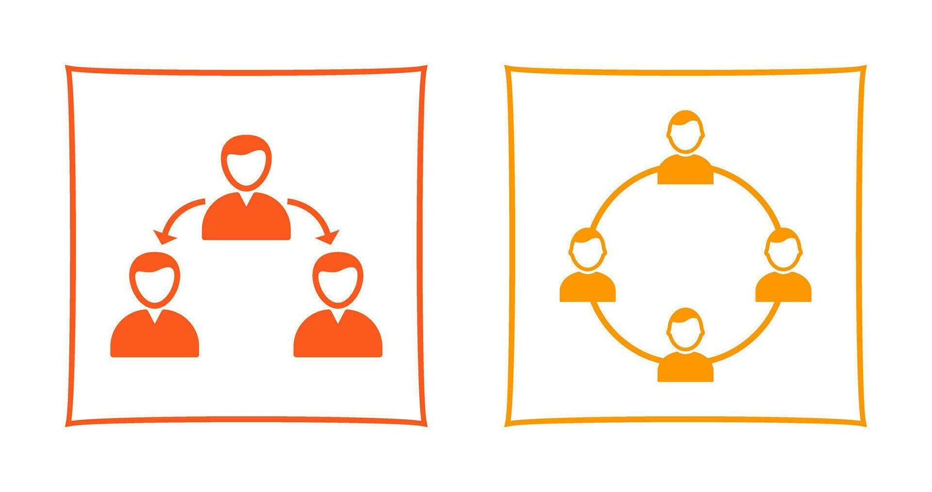 connected user and network group  Icon vector