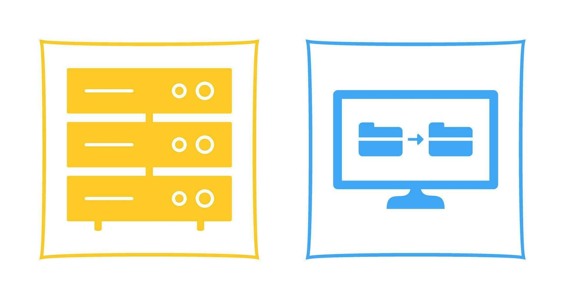 server network and File sharing  Icon vector