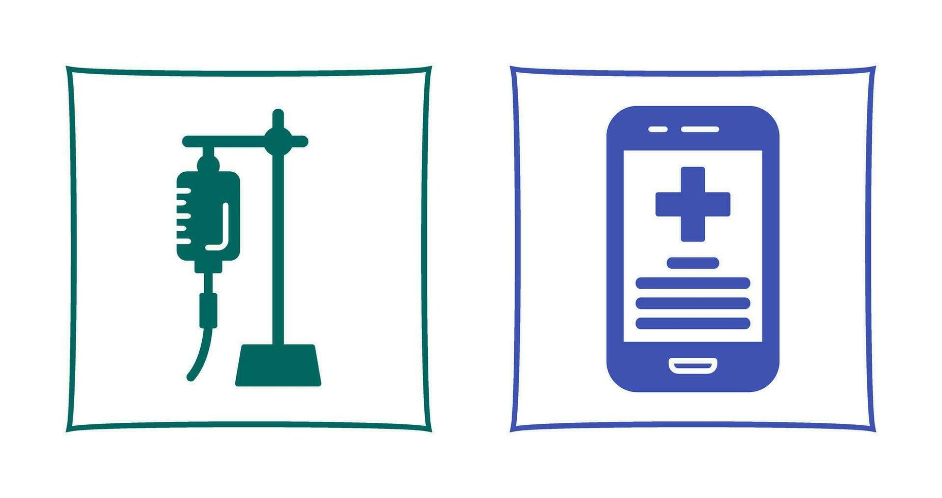 Saline and Smartphone Icon vector
