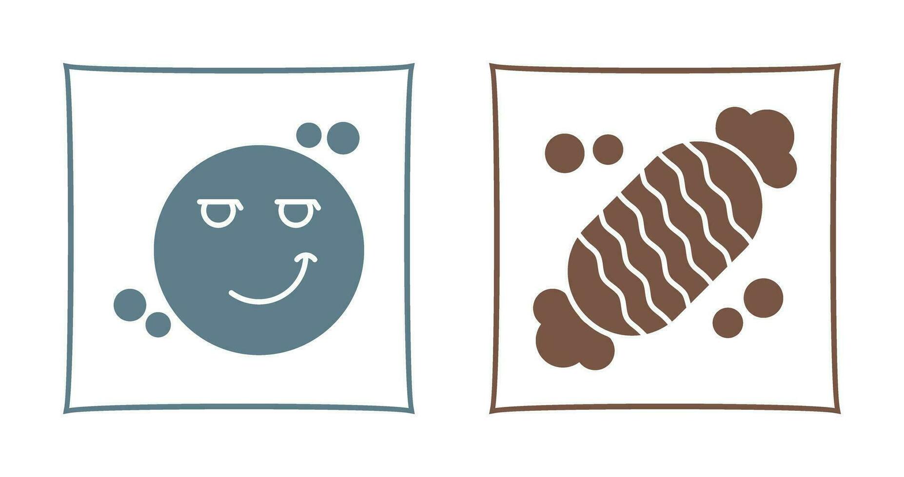 Smirk and Candy Icon vector