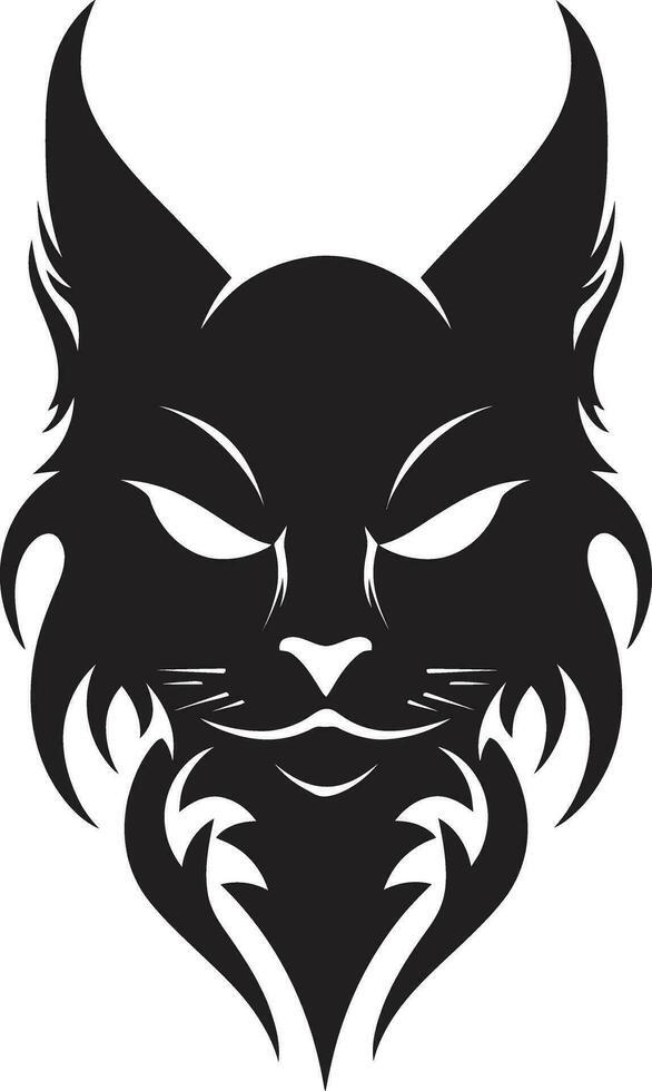 Pouncing Panther in Vector Mysterious Monochrome Mark of the Cat