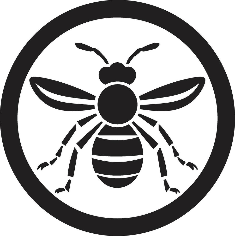 Elegance in Simplicity Black Ant Vector Emblem Majestic Black Ant Logo in Vector Art