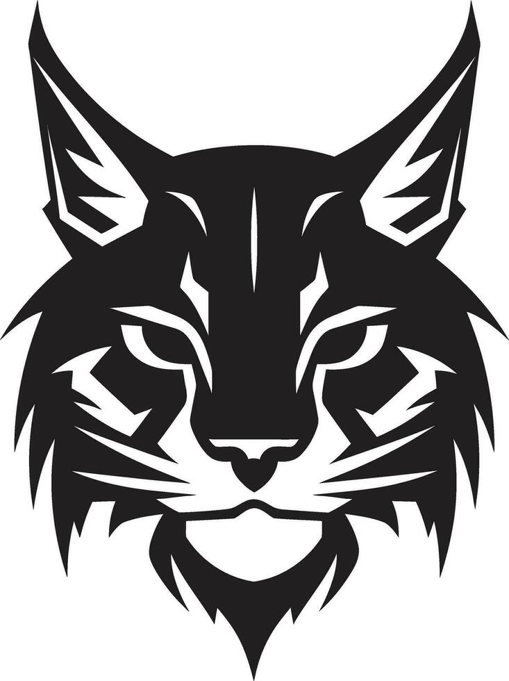 Bobcat Vector A Fierce and Beautiful Wild Cat Bobcat Vector Design A Feral Cat with a Wild Spirit