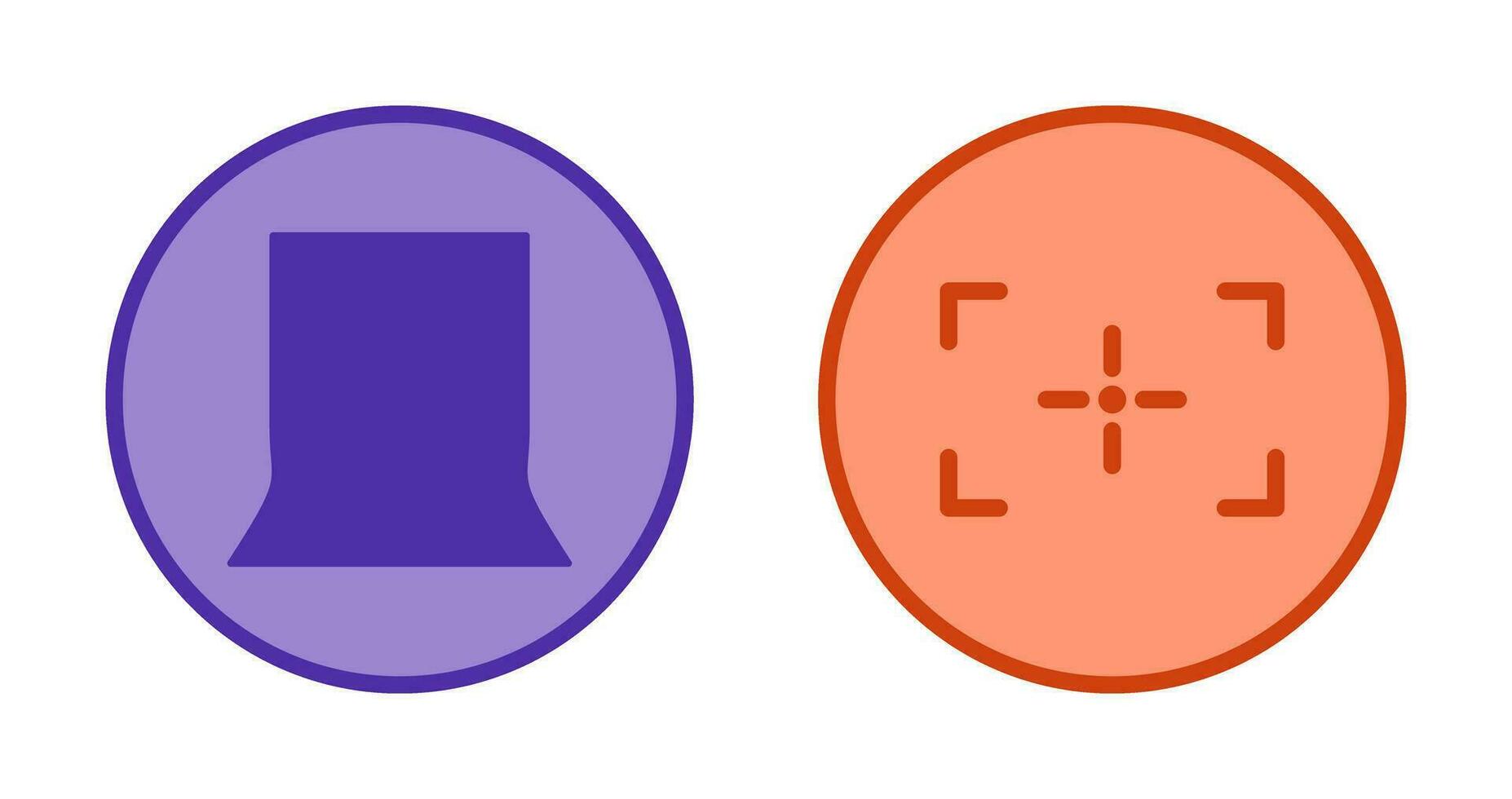 back stand and focus Icon vector