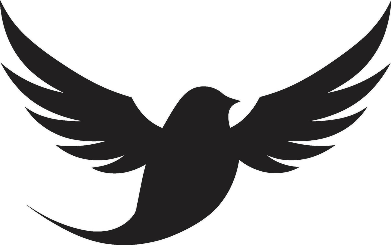 Crows Vigilance Kestrel Flight Emblem vector