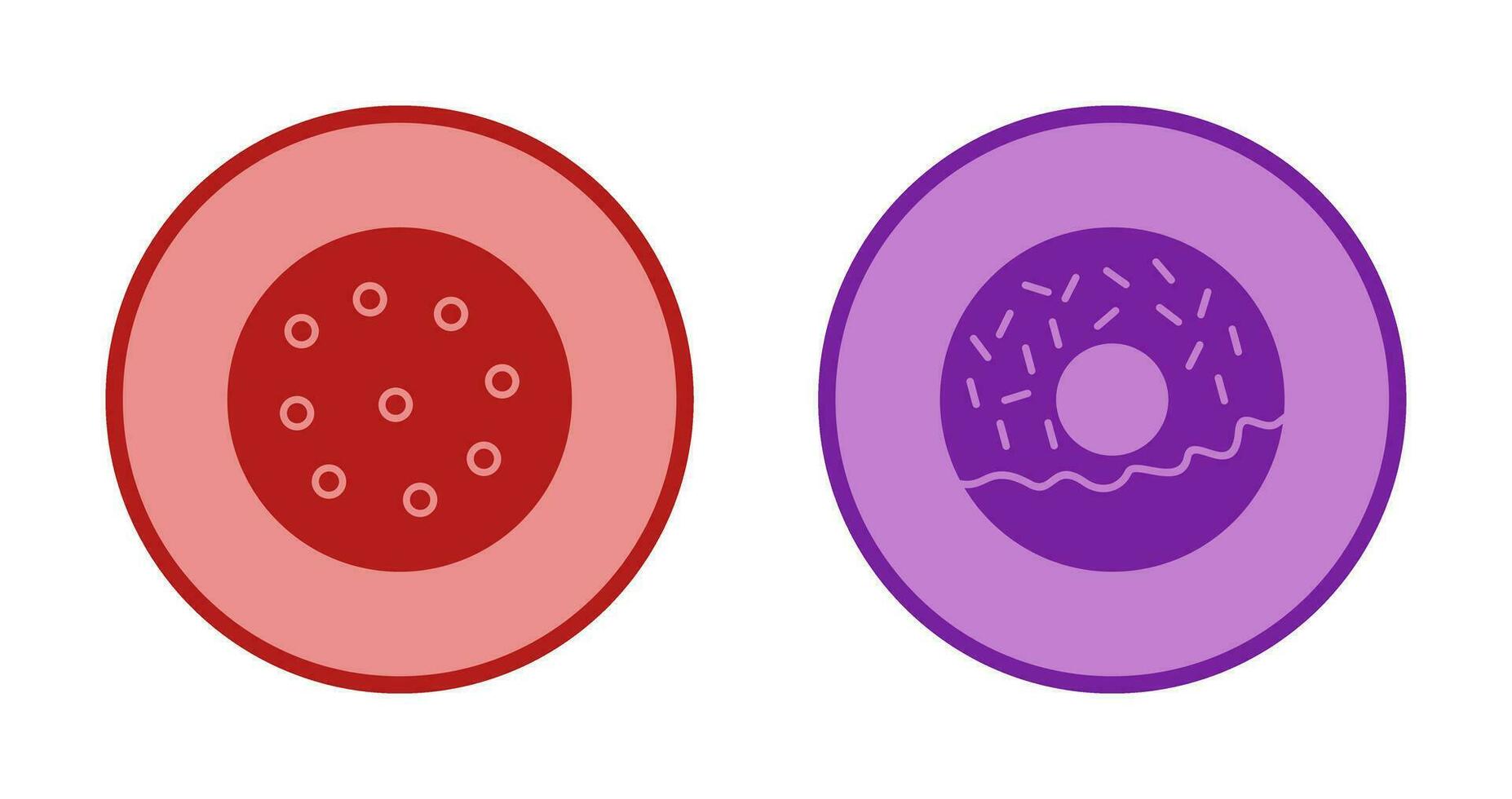cookie and doughnut Icon vector