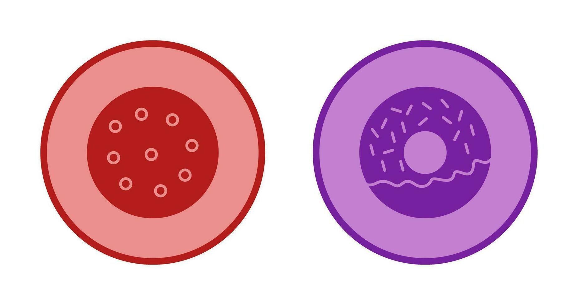 cookie and doughnut Icon vector