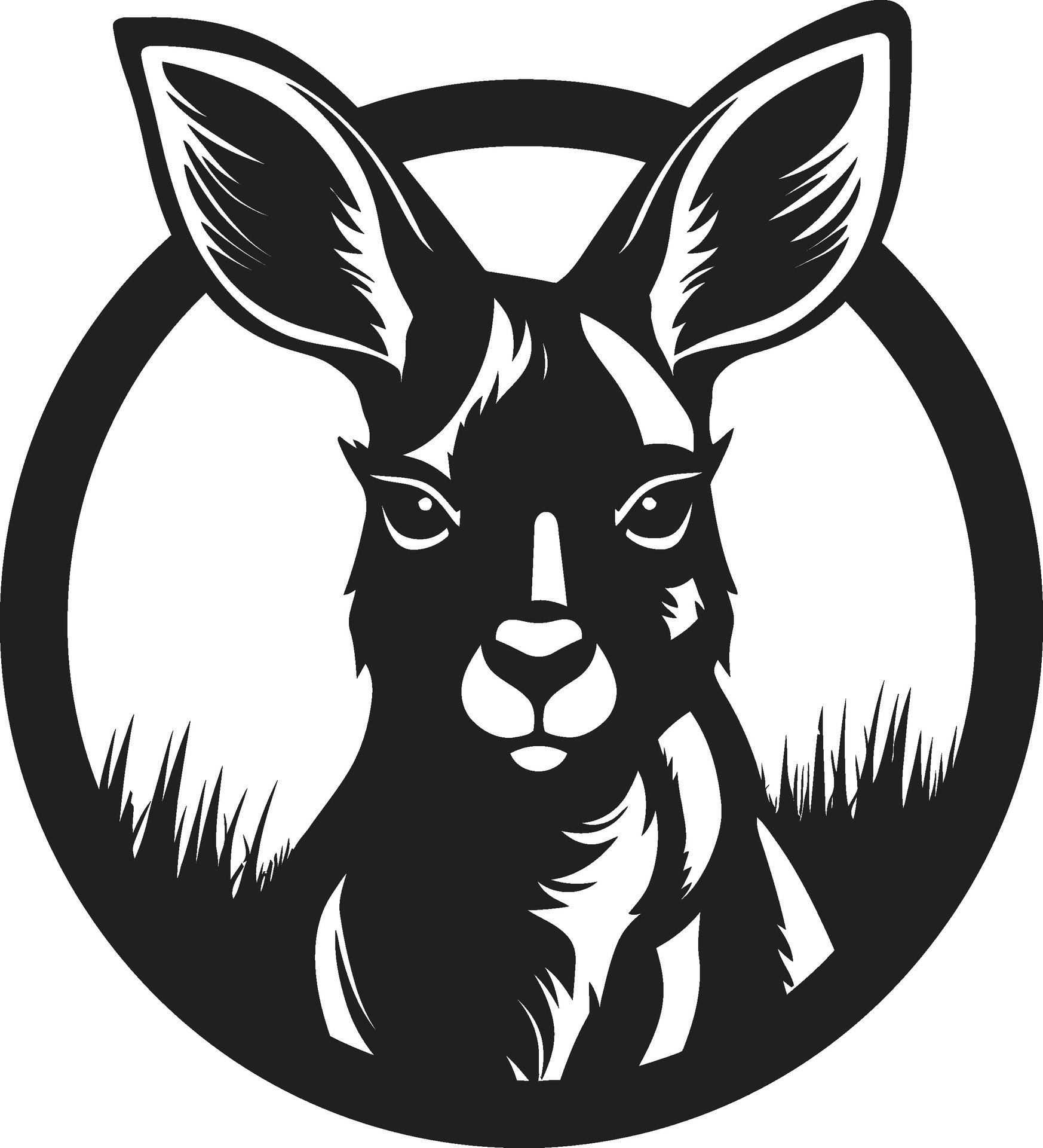 Kangaroo Boxing Championship Kangaroo Adventure Badge 32782989 Vector