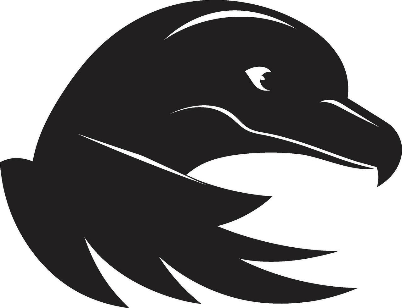 Noir Beauty in the Billabong Platypus Icons Aussie Appeal Elegant Australian Ambassadors Black Vector Platypus Logos Tribute