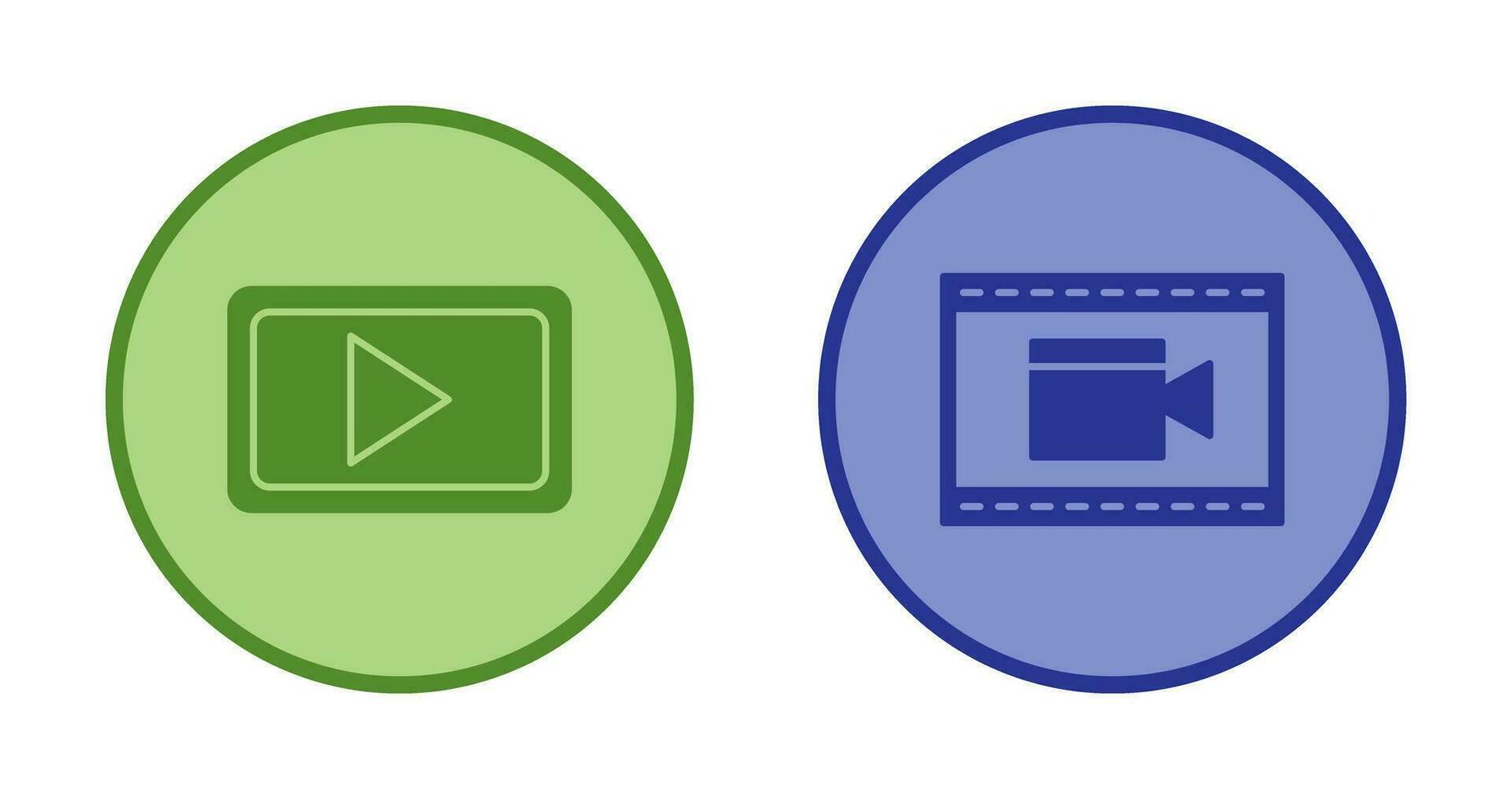 Video Communication and Video and Animation Icon vector