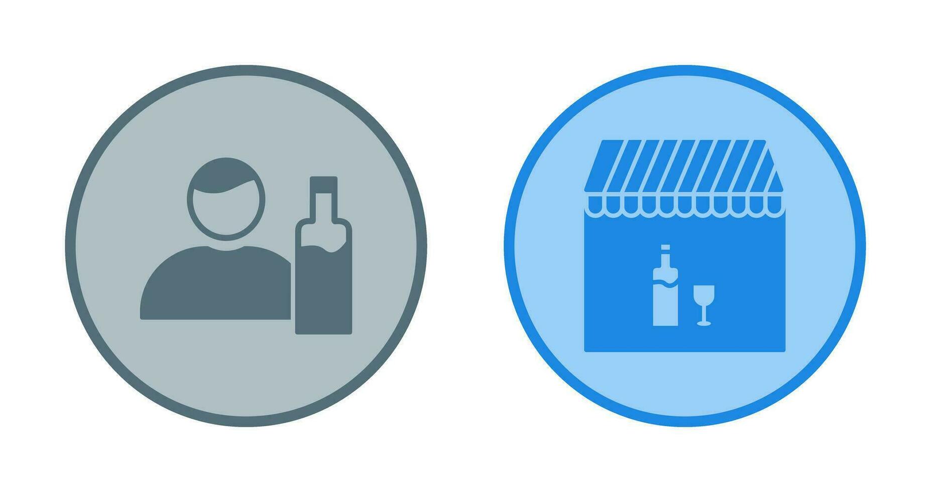 man drink and Cafe bar Icon vector