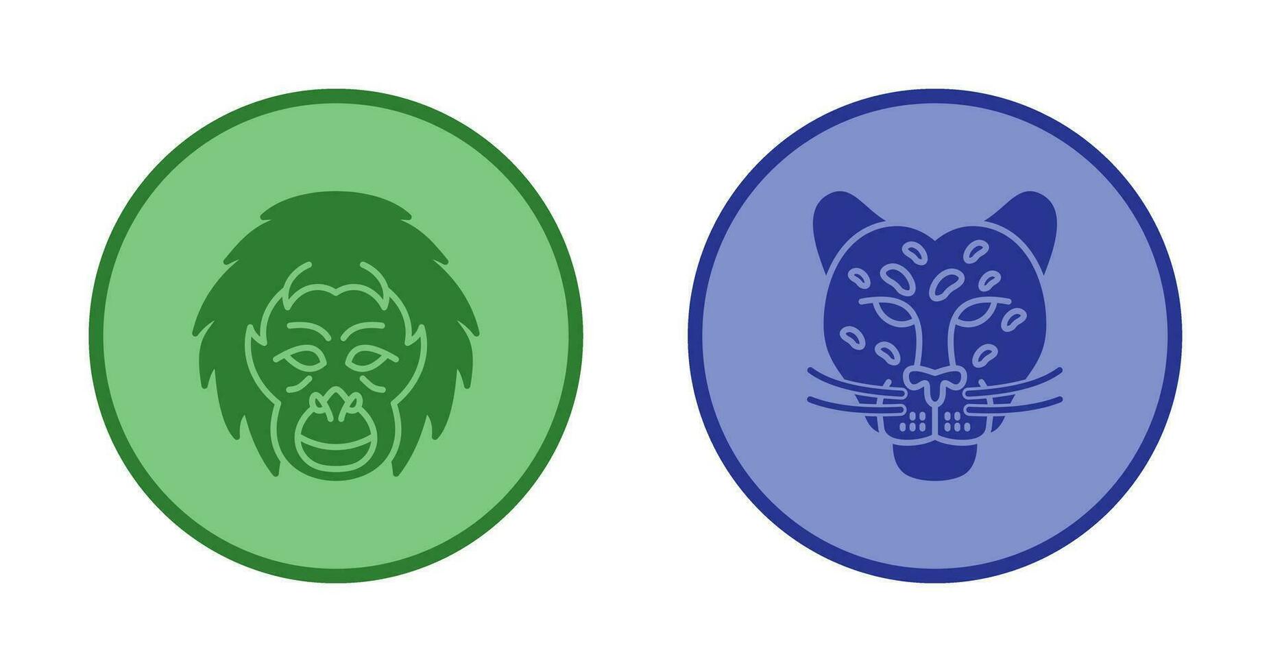 Orangutan and dangerous Icon vector