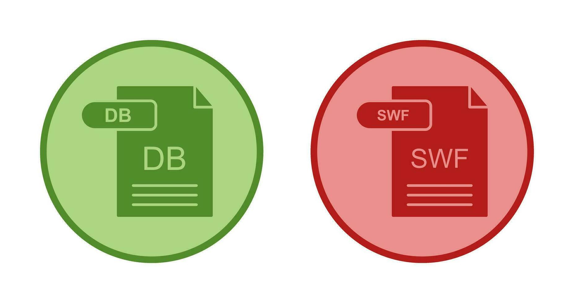 db y swf icono vector