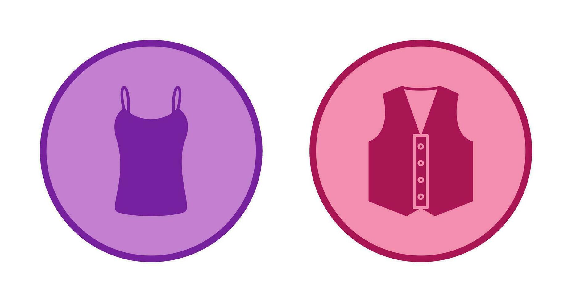 Ladies Vest and safety Icon vector
