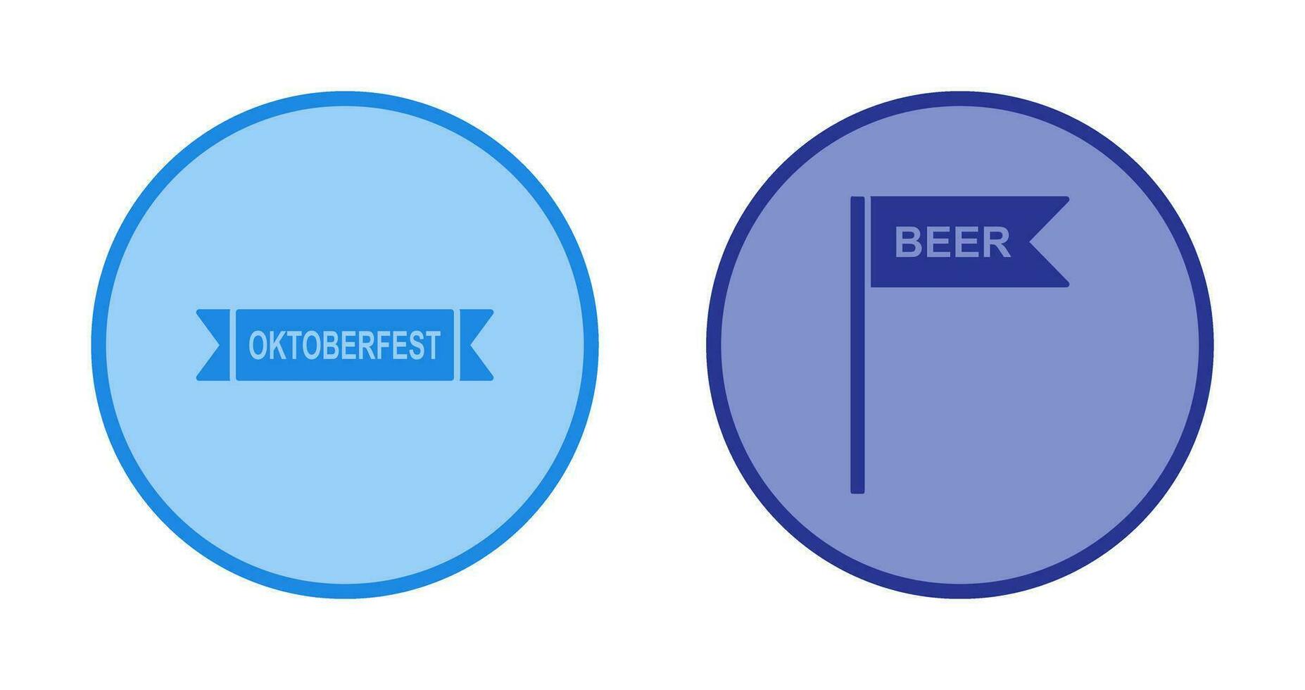 Oktoberfest Banner and Signboard Icon vector