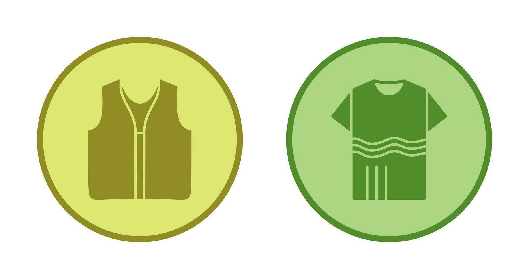 Swimming Vest and Accessory Icon vector