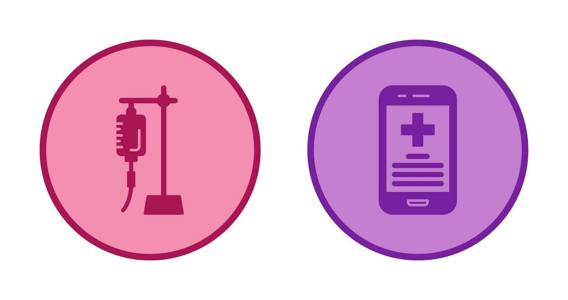 Saline and Smartphone Icon vector