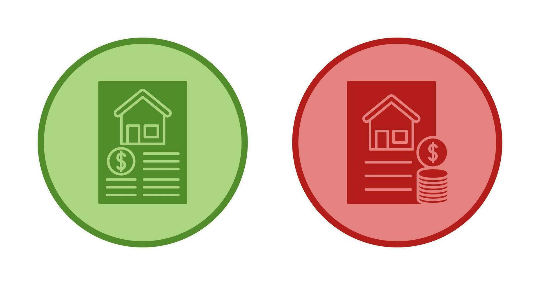Document and Financial Icon vector