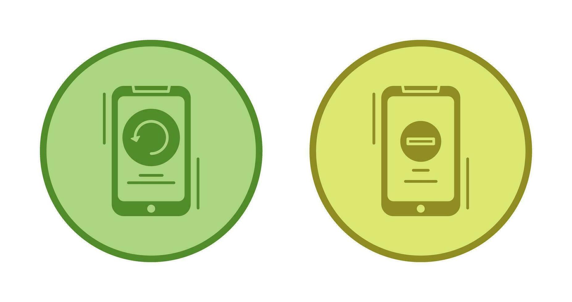 Restart and Remove Icon vector